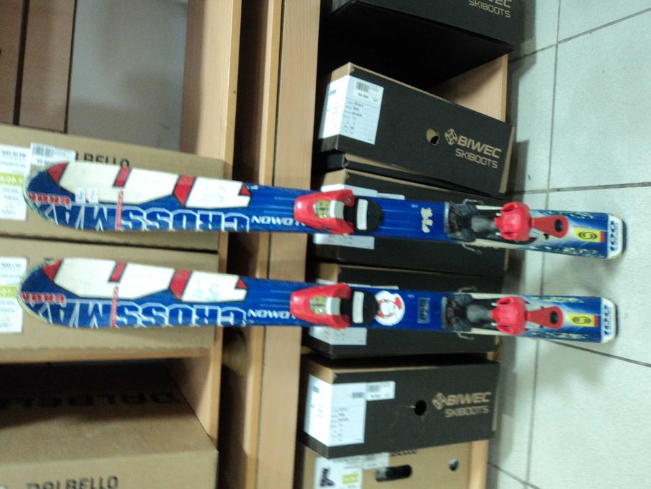 Не новые детские лыжи SALOMON м-ль CROSSMAX 100 см кр-ми SALOMON 4.5