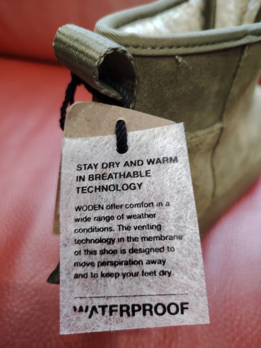 Ghete Woden Piele naturala Waterproof 37, Original Nou