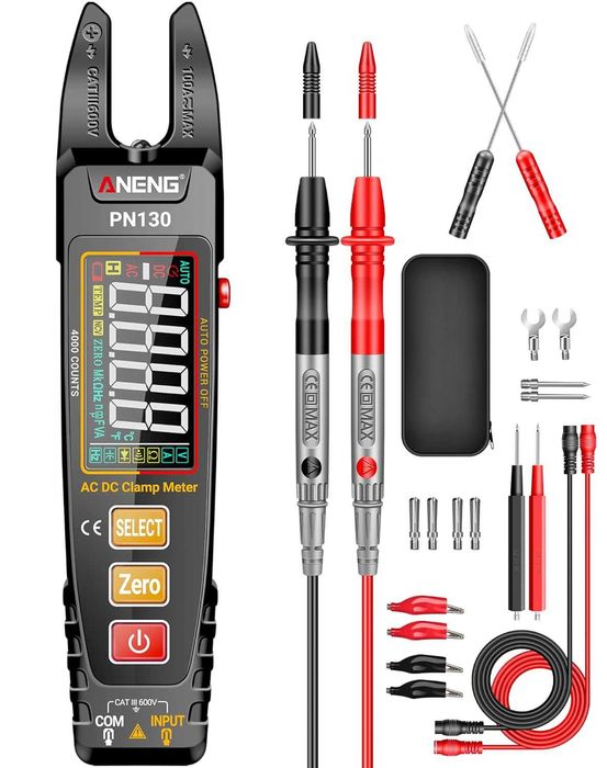 ANENG мултицет клещи U-образен, цветен LCD, акумулаторен
