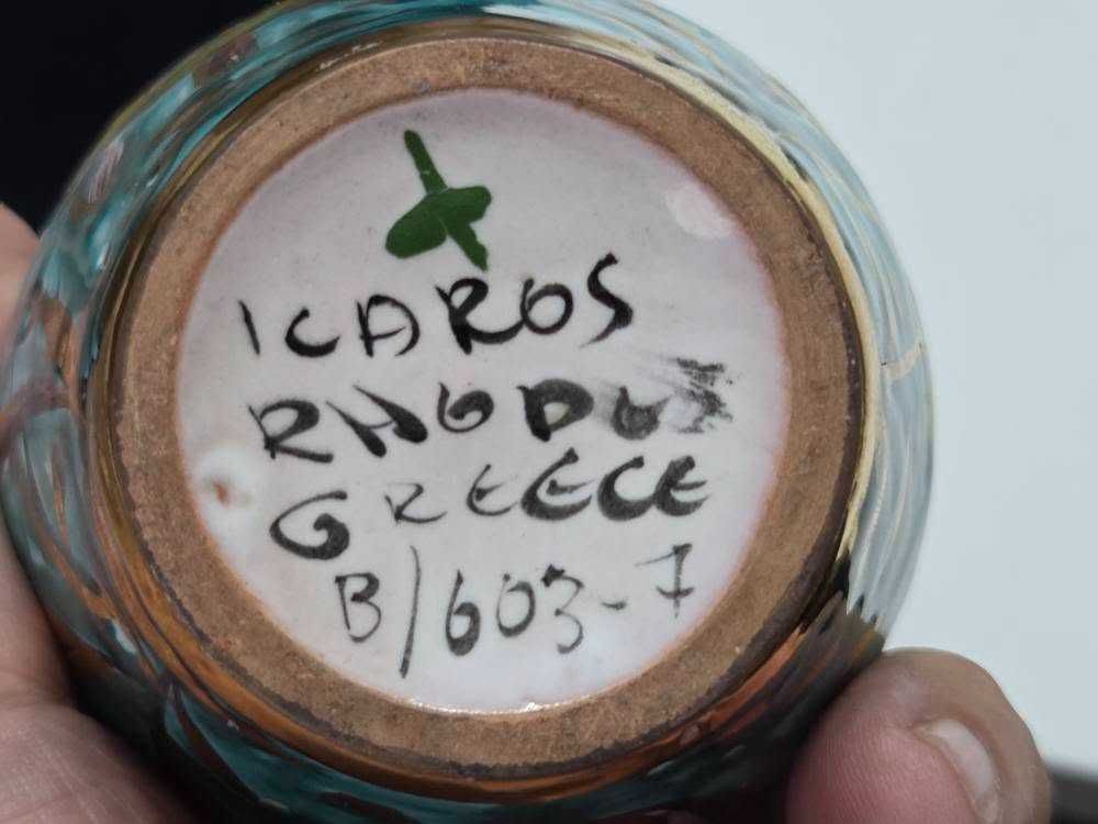 Vas vintage grecesc Ikaros cu model oceanic