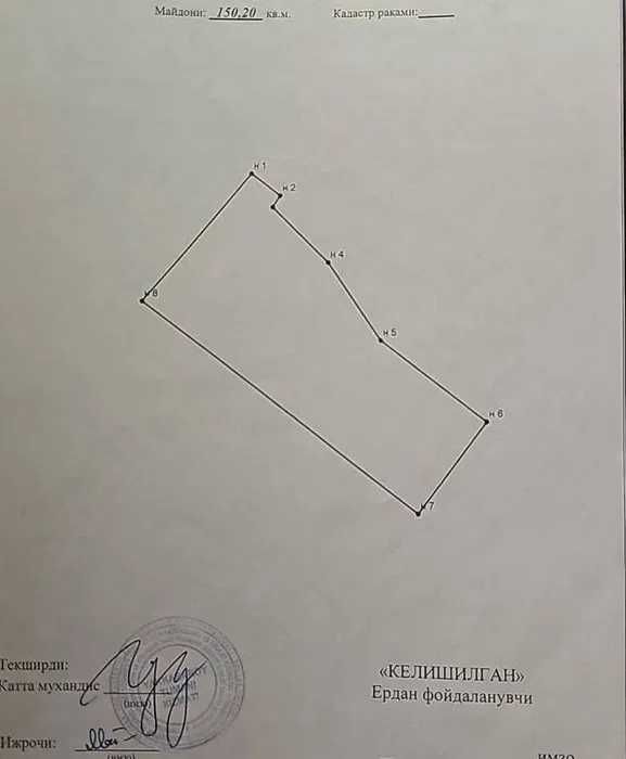 Продается участок 1,5 сотки ориентир TMS университет