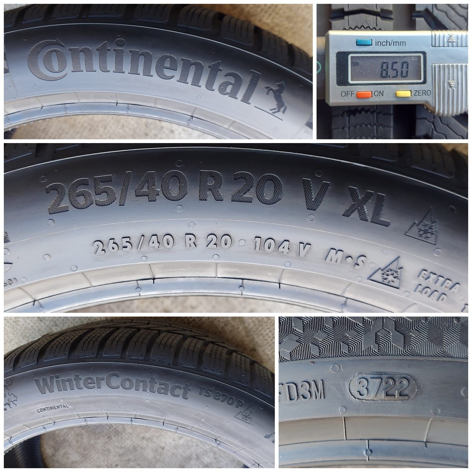 O bucată 295/275/265 40 R20 M+S iarnă - una Michelin Pirelli Continent