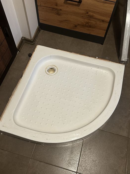 Вана от душ-кабина със сифон 80х80 см