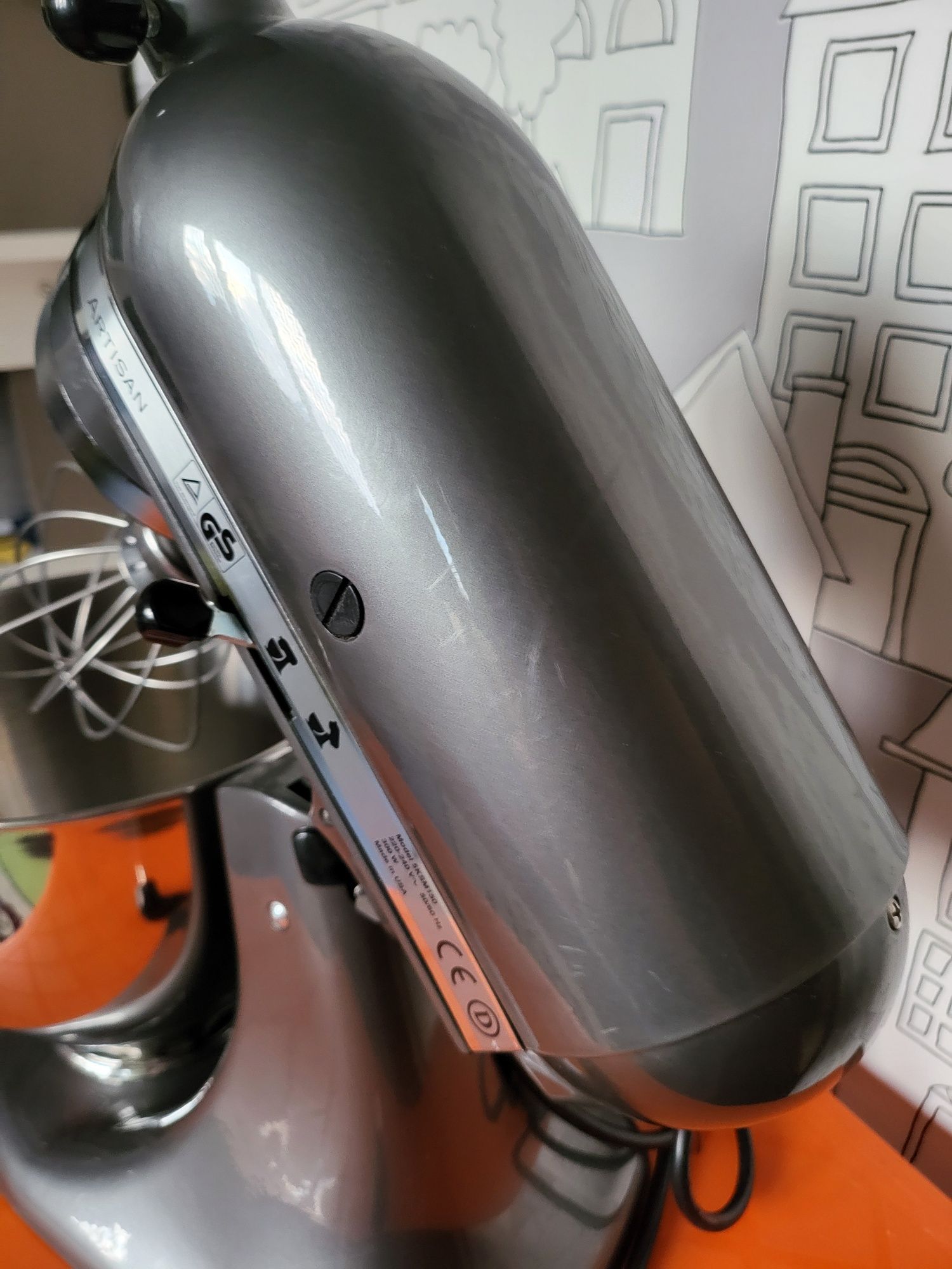 Планетарен Миксер Кухненски робот KitchenAid Artisan 5KSM150PSEPM Сив