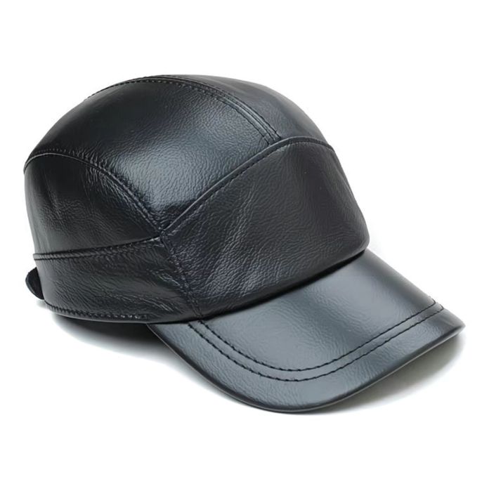 Мужская кепка шапка из натуральной кожи мужской табий кожа хакийкий ко