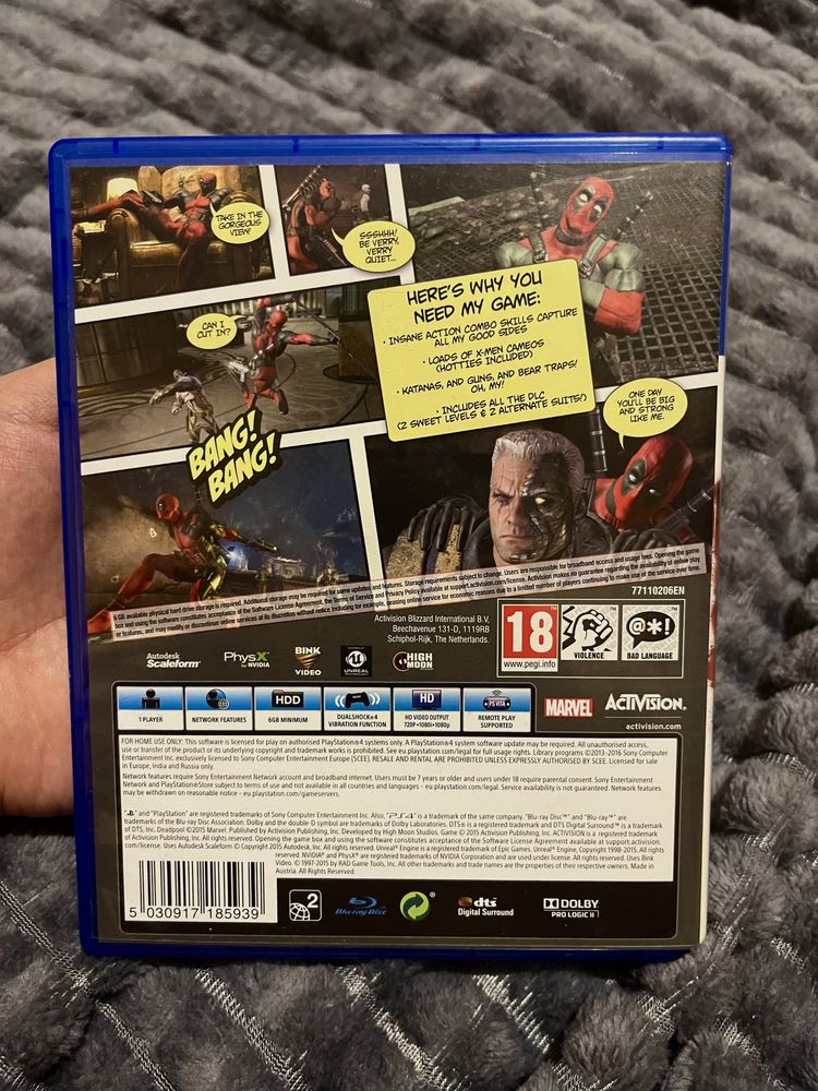 Deadpool | Дэдпул PS4 PS5 диск игра