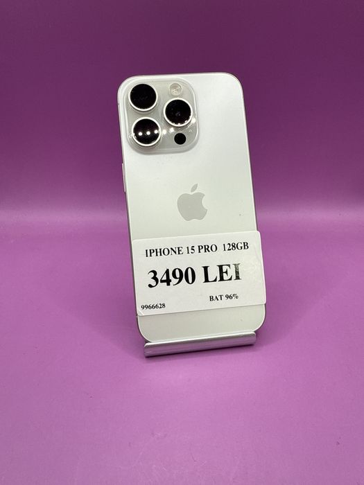 Iphone 15 Pro 128gb baterie 96% •Matei Amanet Crangasi•99666