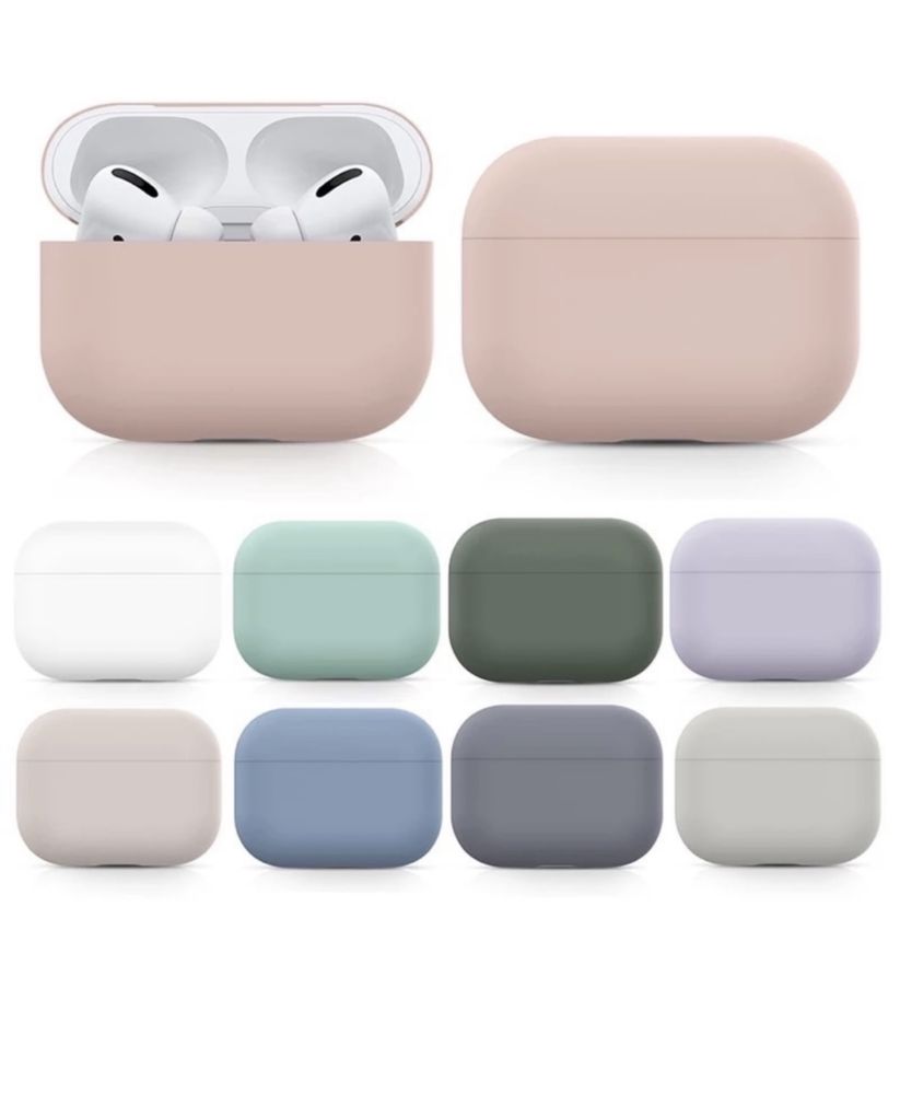 Husa Silicon Slim Pentru Cutie Casti Aipods PRO Airpods 1 2 3 PRO 2