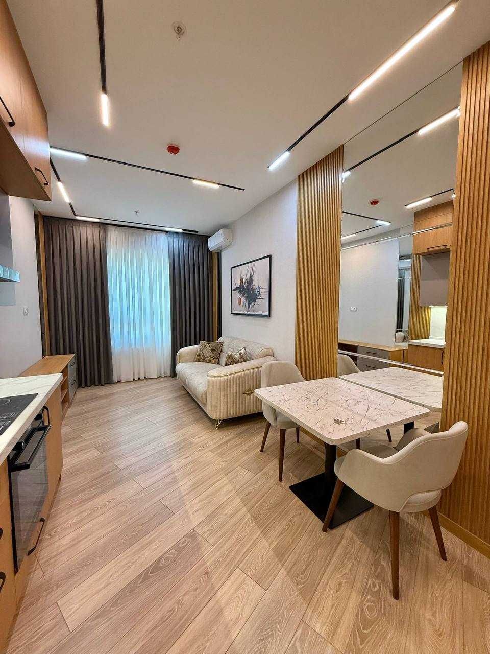 2-комн. квартира в Akay City, 22 этаж, авторский ремонт, Дархан`