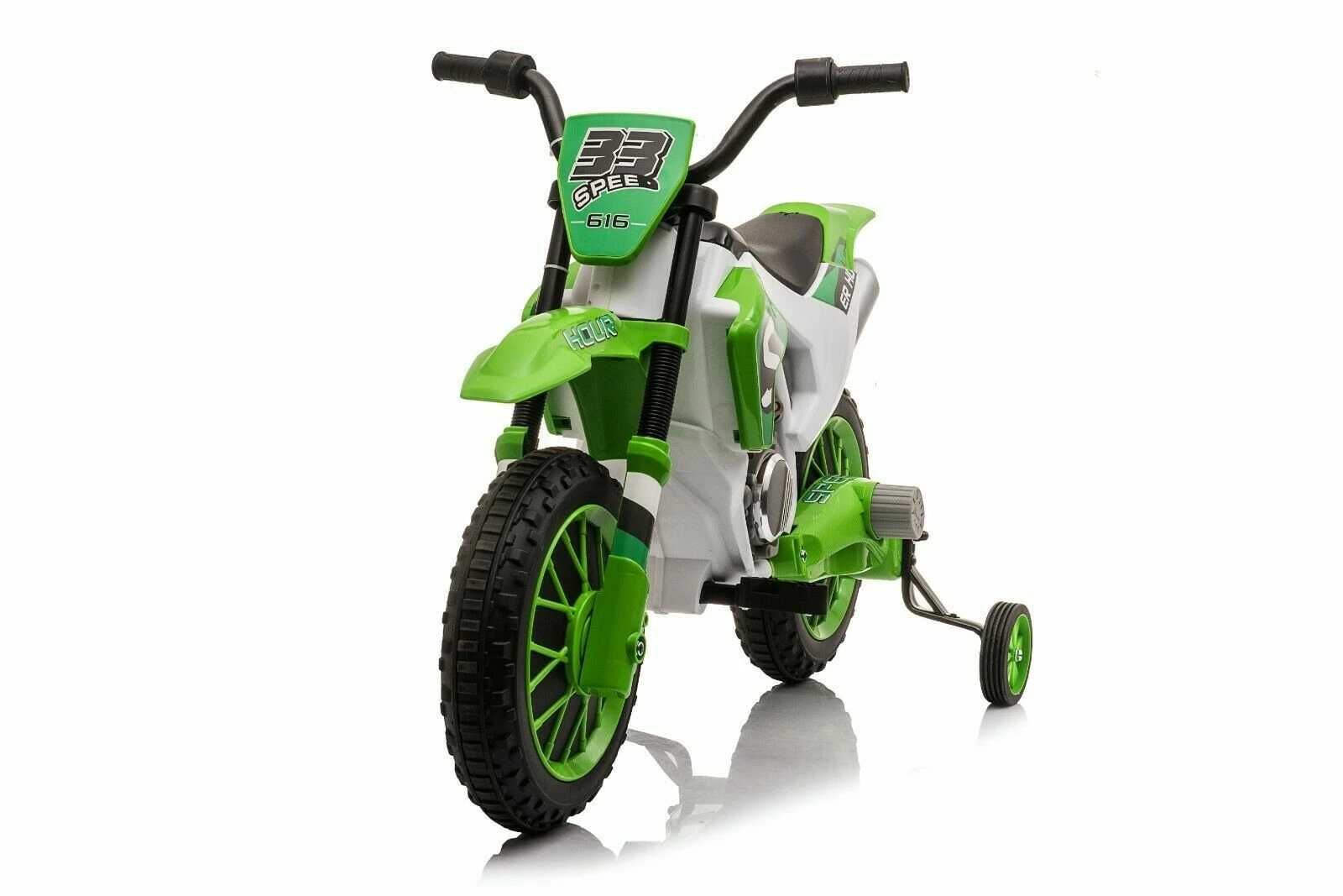 Motocicleta electrica pentru copii Kinderauto BJH022 2x35W 12V #Verde