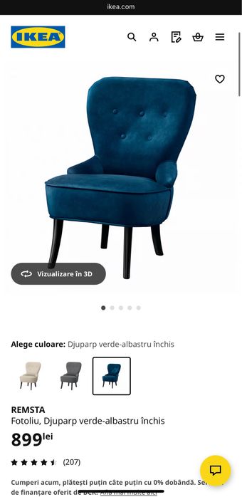 Vand fotoliu ikeea
