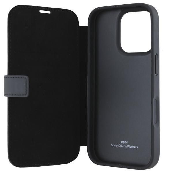 Bmw bmbkp16x23rmrlk iphone 16 pro max 6.9" black bookcase signature le
