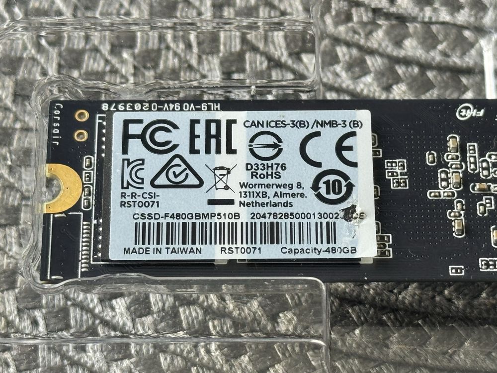 480GB SSD новый супер быстрый NVMe