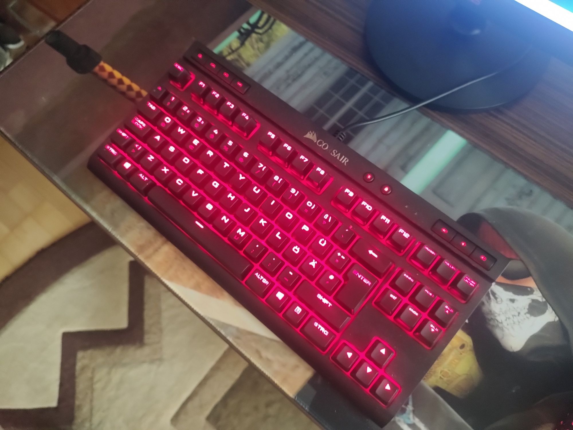 Tastatura gaming mecanica corsair k63 tkl