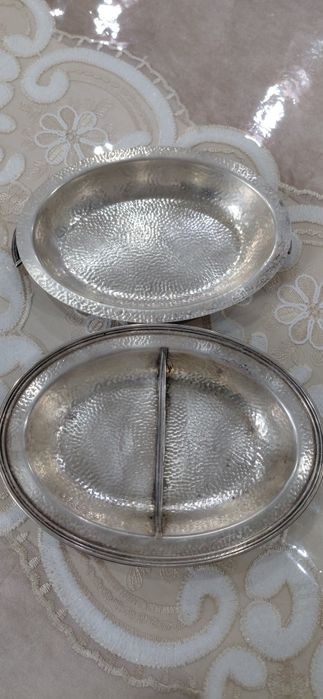 Серебренная посуда 925 пробы. Пломба имеется. 877гр