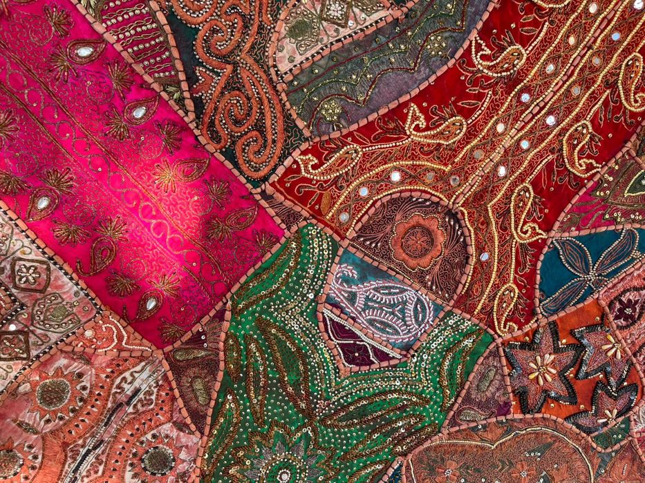 Tablou patchwork India tesut manual 110x160