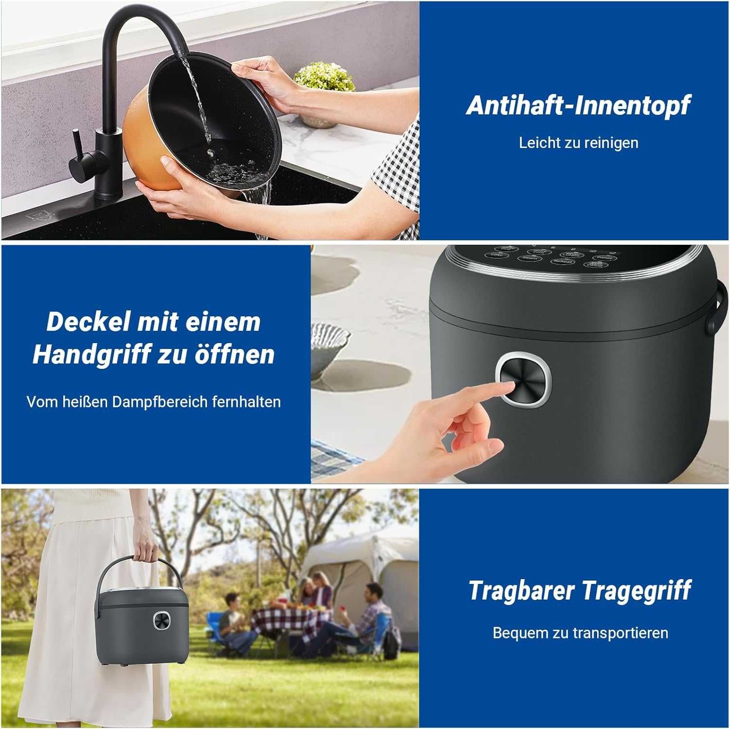 Уред за готвене на ориз AMZCHEF Rice Cooker 4L,Гаранция