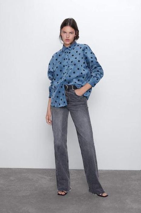 ZARA риза кадифе