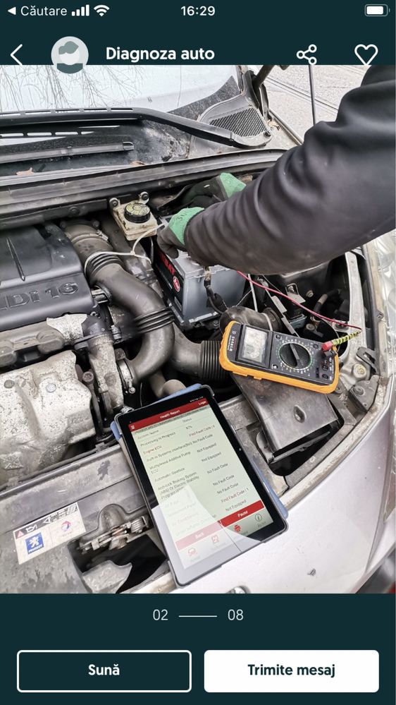Diagnoza auto la domiciliu reparații alternatoare golire rezervor