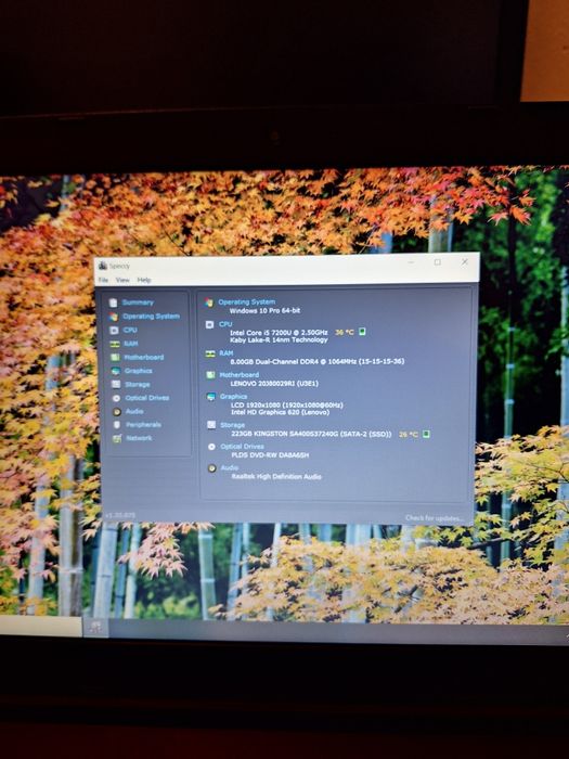 Laptop Lenovo Thinkpad L570 , FullHD , i5-7200U , 8 GB ddr4 , SSD 240