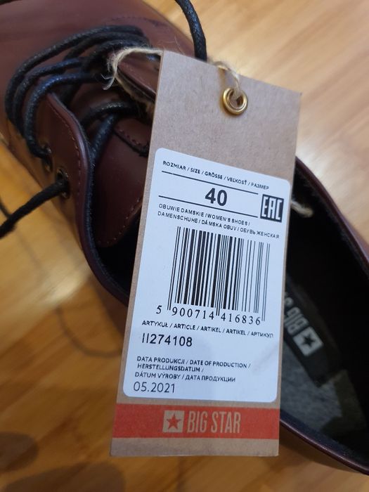 Pantofi dama Big Star Burgundy nr. 40