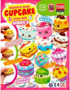 Капсули с играчки 55мм - ''SQUISH'N SLOW CUPCAKE series 3' - 90ст.