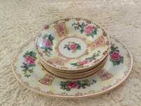 Set farfurii bol si platou oval model CLASIC foarte FRUMOS