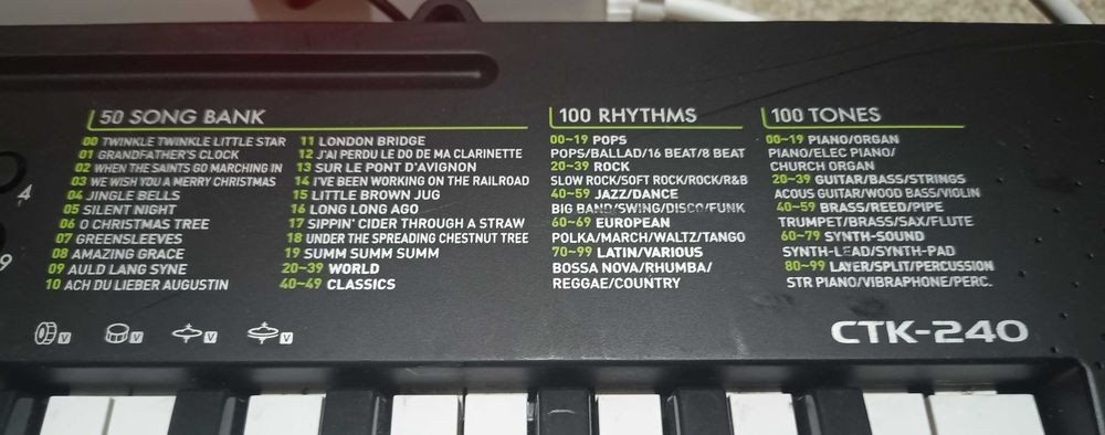 Синтезатор CASIO CTK-240