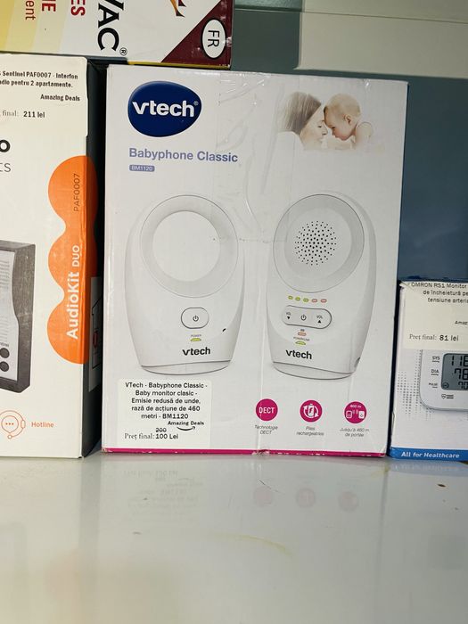 Monitor Bebeluș ,Baby Monitor BM1120 , Rază 460 m