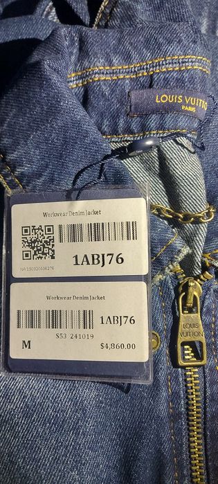 L-XXL Compleu de blug Louis Vuitton Carpenter Wotkwear Denim Monogram