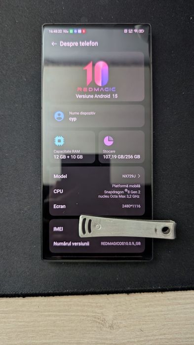 Telefon de gaming ZTE Nubia RedMagic 8 Pro 256gb rom 12gb ram