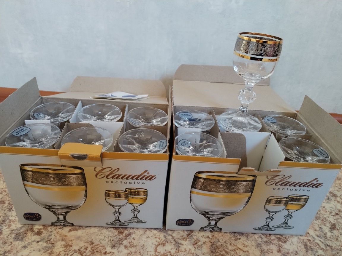 Рюмки хрусталь богемия