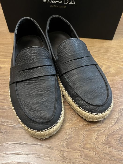 Кожаные эспадрильи Massimo Dutti Limited Edition
