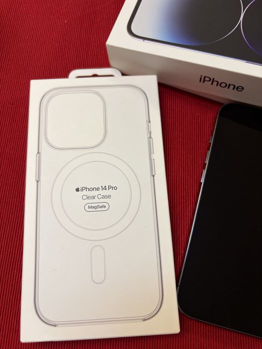 Apple iPhone 14 Pro, Deep Purple 256GB+oригинален Apple кейс