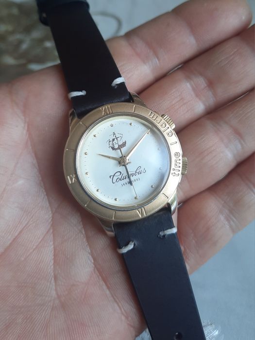 Позолоченные часы Columbus сигнал