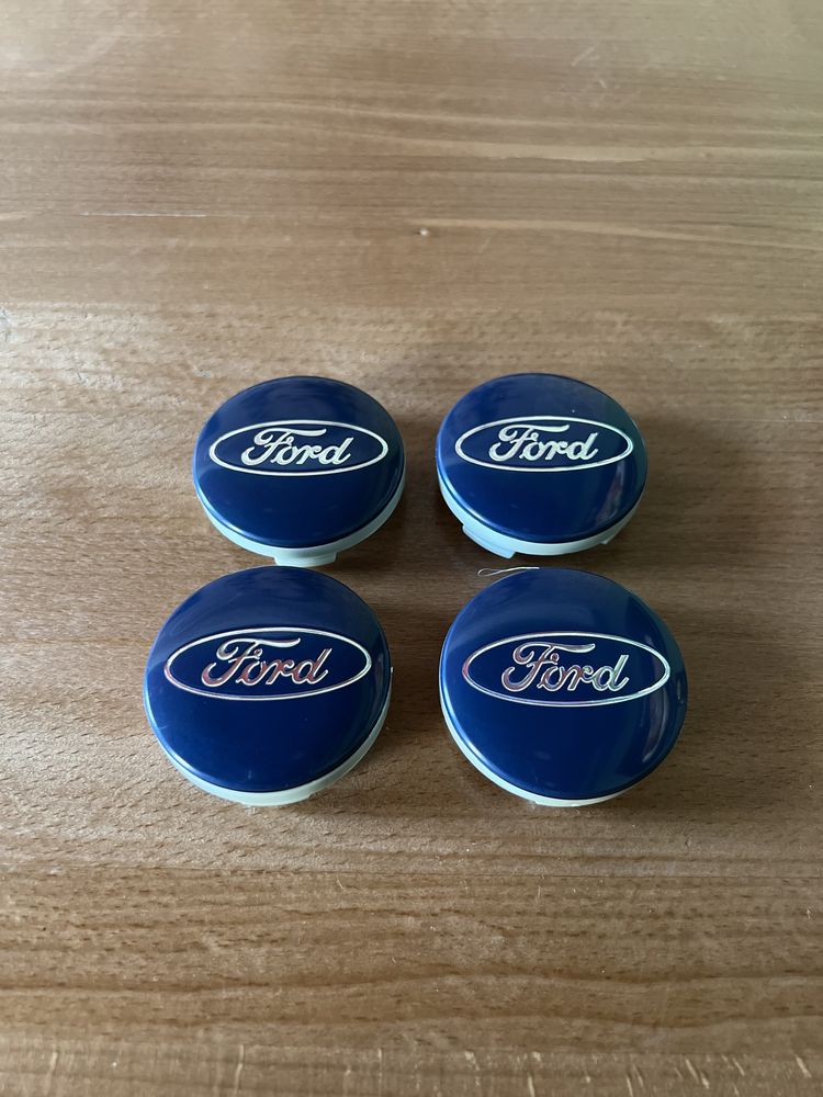 Capacele NOI pentru jante originale FORD 54mm albastre