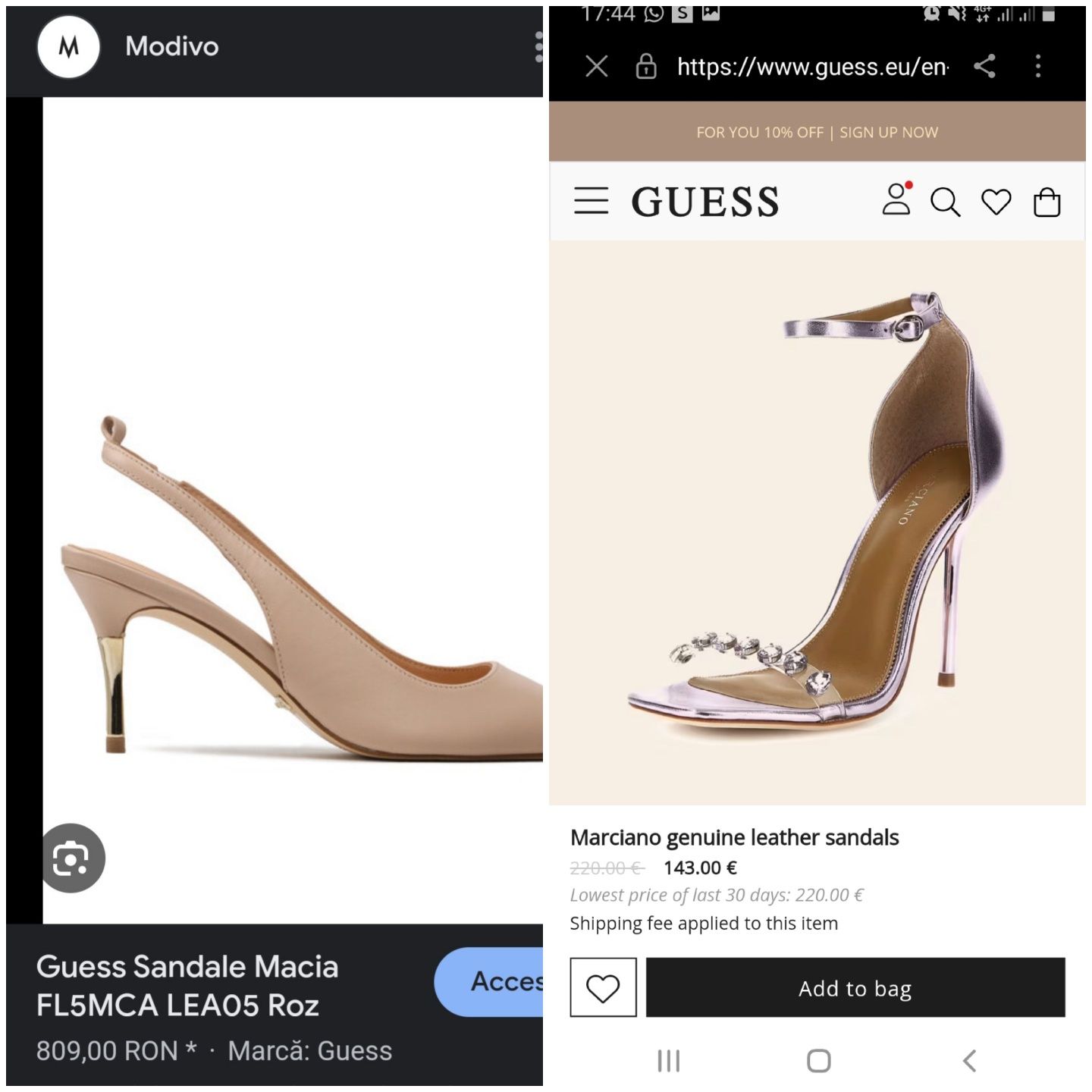 Guess încălțăminte dama marime 37