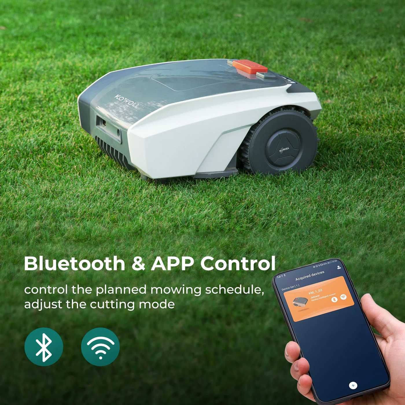 Робот косачка Kowoll Mowerbot M18EX – Смарт, чисто нова