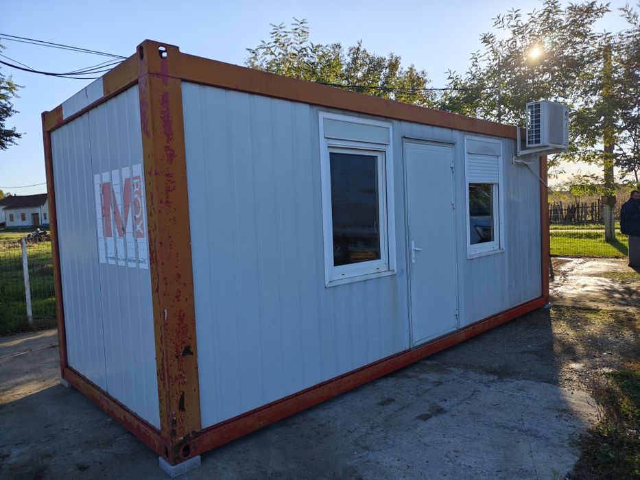 Vând container modular locuibil, in stare f.buna- cu aer condiționat!