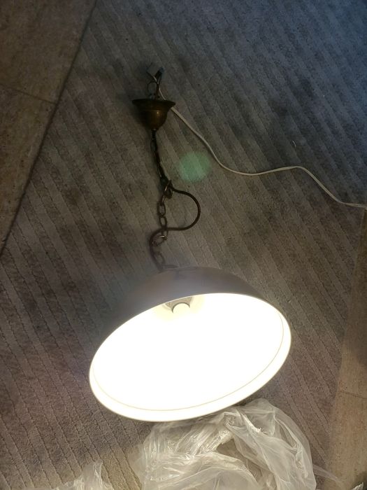 Accesoriu decorațiune pendul lumina alama Schroder Germania 1960