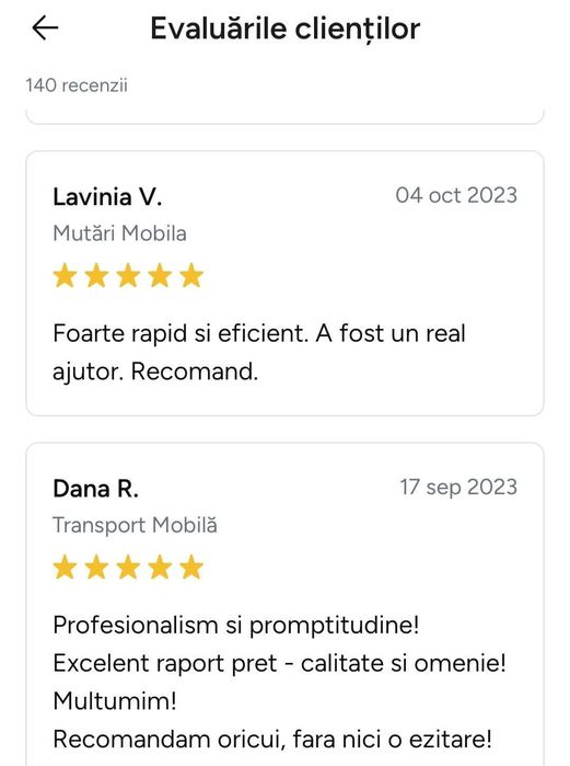 Mutari/relocari/debarasare