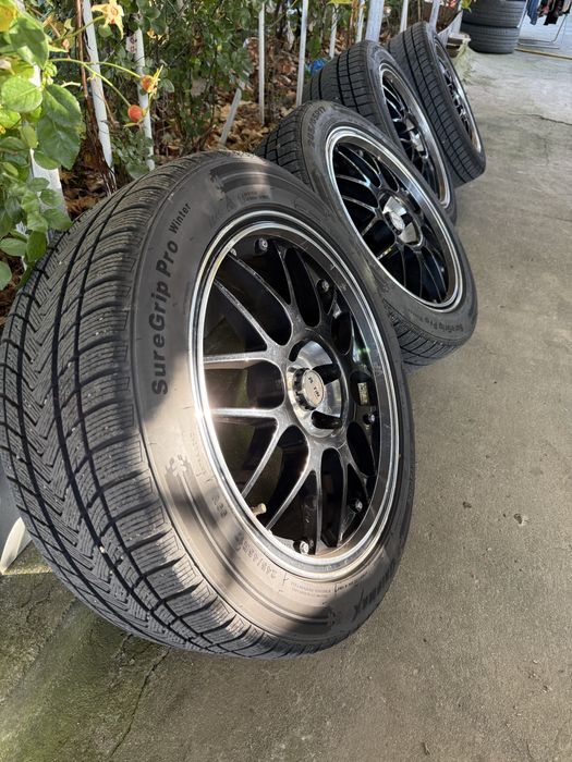Jante aliaj Brock R17 5x112 (grupul vag) + anvelope iarna aproapenoi