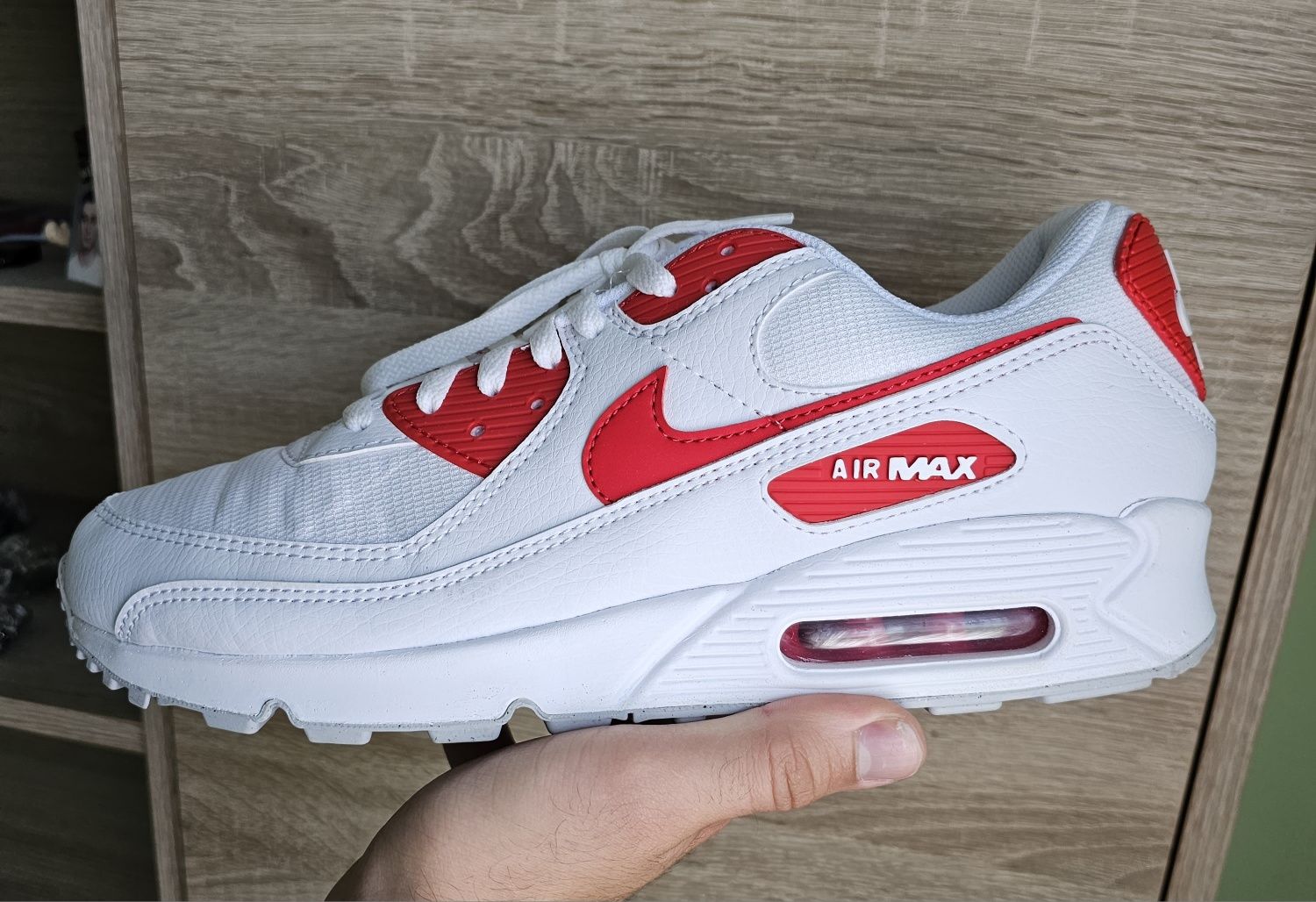 Nike Air Max 90 'White University Red' 45