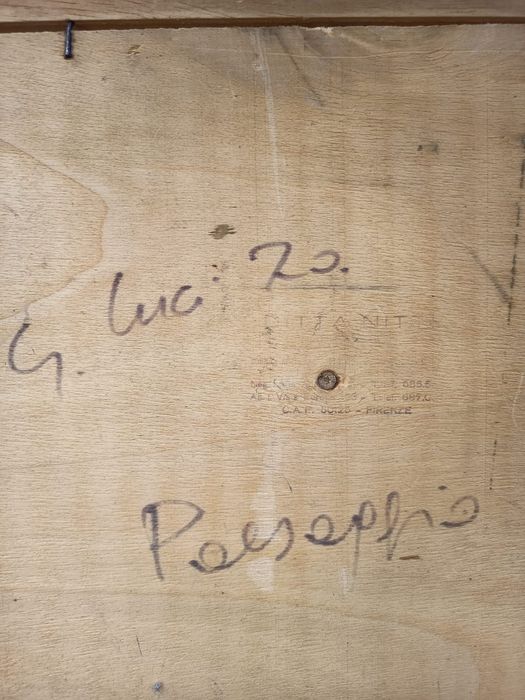 Tablou Vechi Pictat Și Semnat Peisaj Castel Din Italia