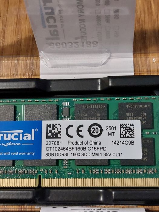 NOU ‼️ Memorii RAM Laptop 16GB DDR3L 1600mhz Crucial