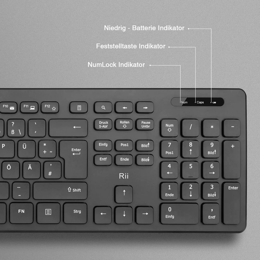 Set Tastatura si Mouse Rii Wireless