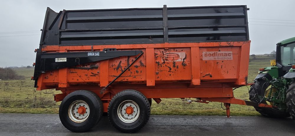 Remorca basculabila tandem tractor.  Sodimac 14 tone  cereale grau