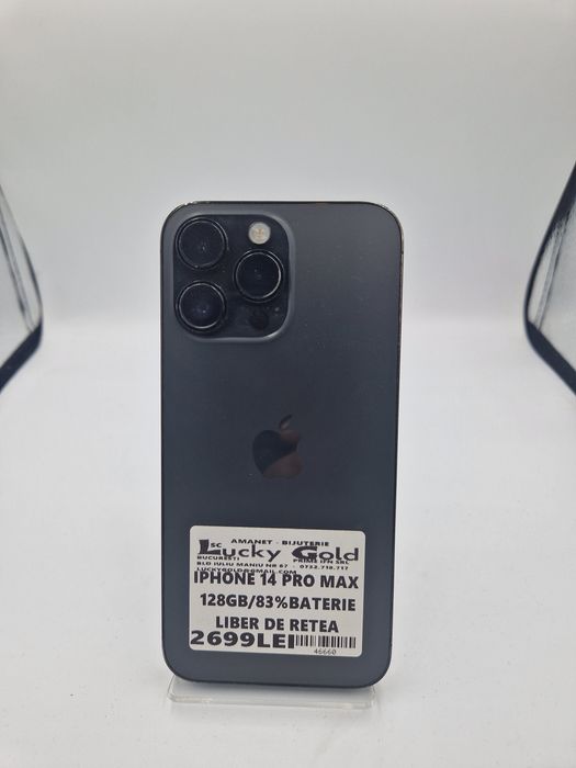 IPhone 14 Pro Max 128 GB 83% Baterie Garantie #46660