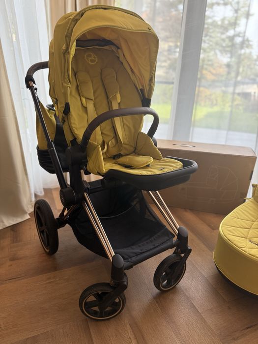 Cybex Priam 4 Rose Gold пълен сет аксесоари в ГАРАНЦИЯ