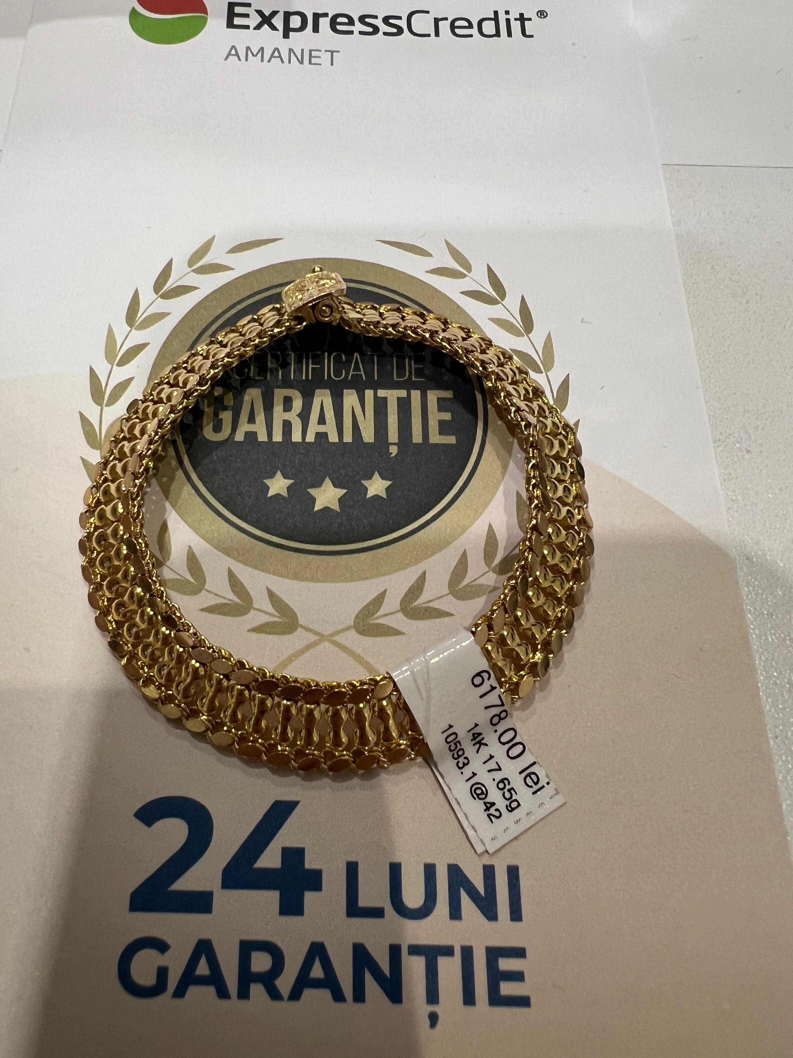 (AG42) Bratara aur 14k 17.65 - Garantie 2 ani!